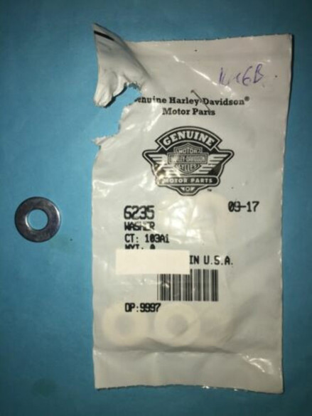 Harley Davidson Motorcycle Part OEM Washer P/N 6235 NEW Harley Davidson Motorcycle Part OEM Washer P/N 6235 NEW