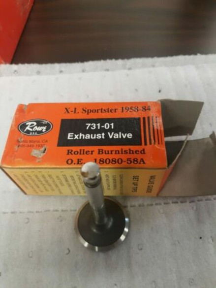 ROWE 1958-1984 Harley XL Sportster Exhaust Valve 731-01 18080-58a