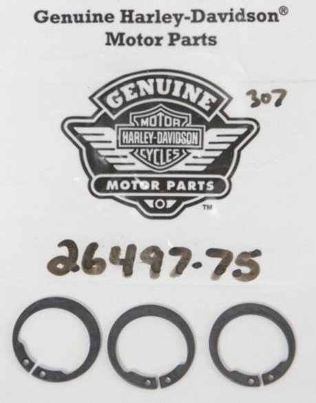 HARLEY 26497-75 RETAINING RING QTY 3 HARLEY 26497-75 RETAINING RING QTY 3