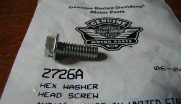 HARLEY DAVIDSON 2726A Hex Washer Head Screw OEM QTY3 Dyna Softail Touring