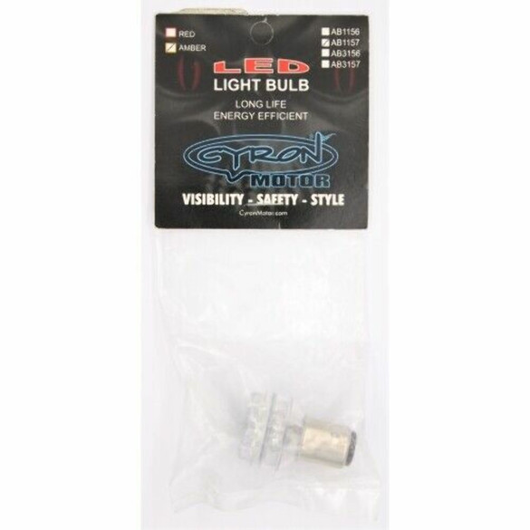 Cyron Motor 481075 24 LED Dual Light Bulb Amber Motorcycle