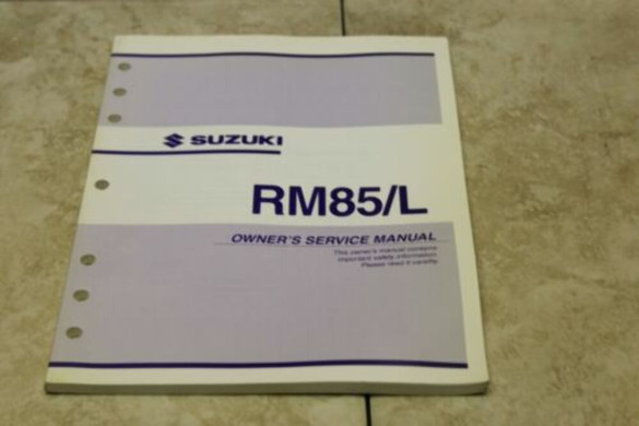 SUZUKI RM85 SERVICE MANUAL 99011-02b78-03a SUZUKI RM85 SERVICE MANUAL 99011-02b78-03a