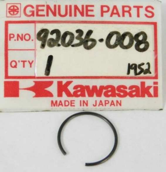 KAWASAKI OEM 92036-008 CIRCLIP PISTON PIN QTY 2 KAWASAKI OEM 92036-008 CIRCLIP PISTON PIN QTY 2
