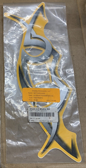 2007-2014 Can-Am DS 250 Rear Fender Decal OEM S87133RCA000