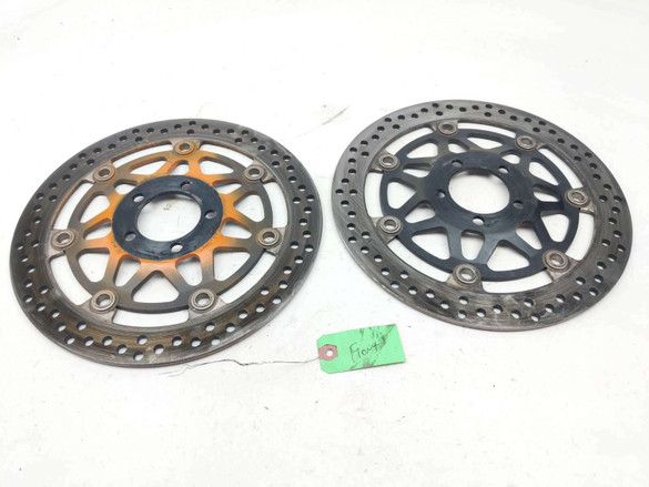 07 Kawasaki ZZR 600 Front Disc Brake Rotors INV