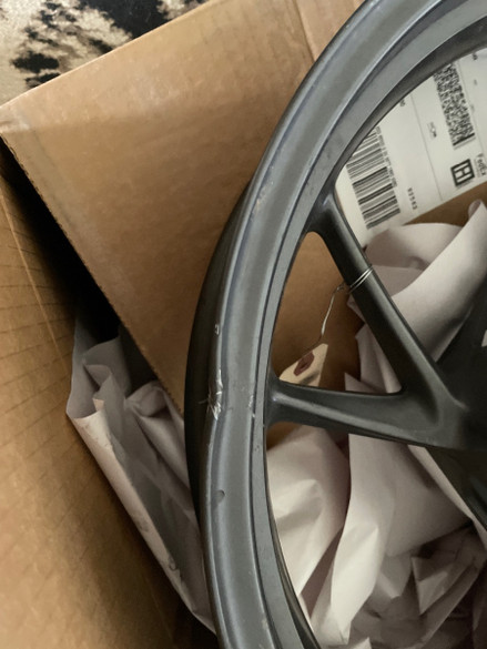 17 BMW R1200RS Front Wheel Rim STRAIGHT MT3.5x17 Damaged - Sun