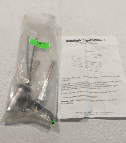 SLP Ice Scratcher Kit 35-241 15-6424 Polaris Models with RMK Offset Skis SLP Ice Scratcher Kit 35-241 15-6424 Polaris Models with RMK Offset Skis