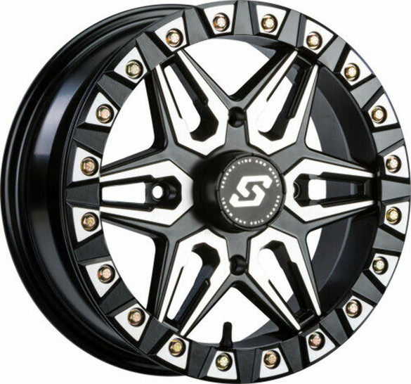 SEDONA SPLIT 6 Beadlock Wheel 15X6 4/136 +38MM Blk/Machined A72M-56037+38S