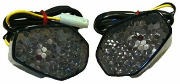 K&S Technologies [S] Fairing Mount Marker Lights Smoke Lens 25-8531