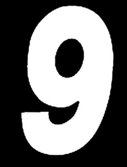 DIRT DIGITS Super X Competition Stick-On Numbers 7" White 9 3-Pack SX73W-9