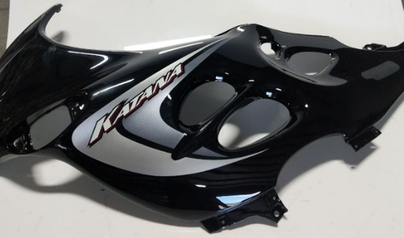 2004-2006 Suzuki Katana GSX600F Side Cowling Assembly Black OEM 94504-08F60-019