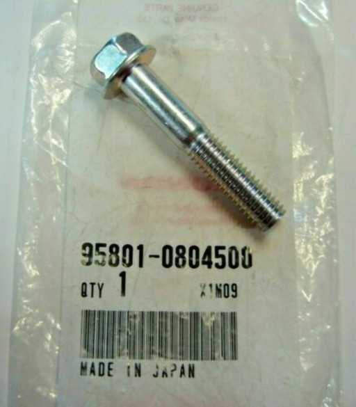 Honda CM450 TRX500 CBR600 Bolt Flange 8x45 NEW OEM 95801-0804500