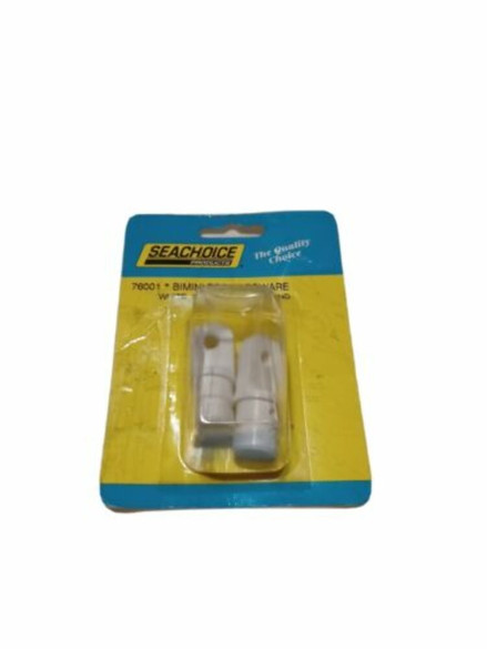 QTY 2 | 6447 Seachoice 76001 Bimini Top Internal Eye End White For 3/4in Tubing