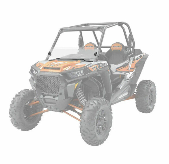 2014-2020 Polaris RZR 900 1000 Turbo Lock & Ride Poly Half Windshield 2883109