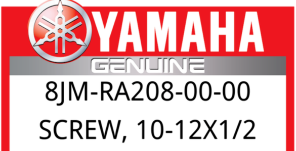 2003-2024 Yamaha Snowmobile ATV Motorcycle Screw 10-12X1/2 8JM-RA208-00-00