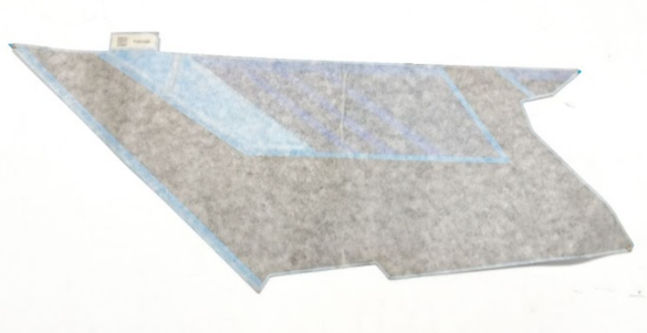 Polaris Fender Decal, Bottom, Left, Genuine OEM Part 7181168