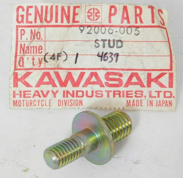 NOS Kawasaki KX250 KX450 Stud 8mm 10mm PN:92006-005 QTY 2