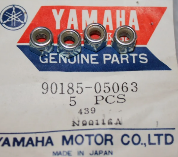 YAMAHA OEM Flange Nut 90185-05063 QTY 4 - ATV UTV Motorcycle Snowmobile Scooter