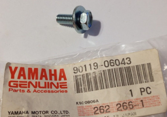 Yamaha YFM350, YFM400, YFM660 Bolt With Washer NOS 90119-06043