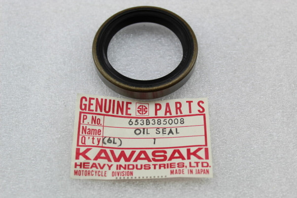 NOS OEM Kawasaki 1973-75 F11 1977-1979 KE250 Crank Case Oil Seal 653B385008 QTY2