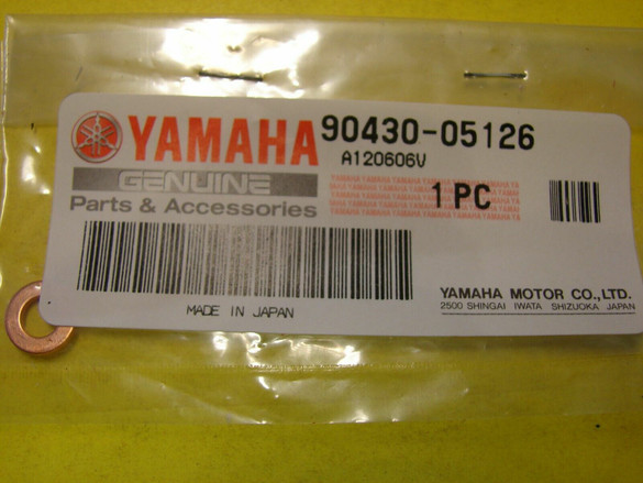 NEW NOS OEM YAMAHA WASHER GASKET 90430-05126-00 XV1600 XV1700 XV 1600 1700