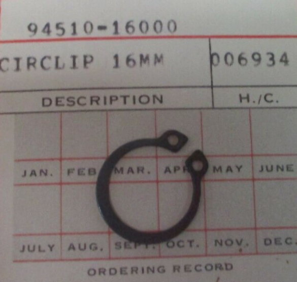 94510-16000 NOS Honda Circlip 1983 ATC200X 1976 XL70 1980 C70 2006 CRF250R