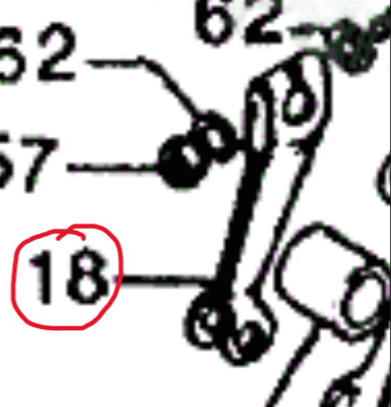 1972-1978 Honda CB350F CB400F CB550 CB750 Rear Brake Arm 43411-354-000