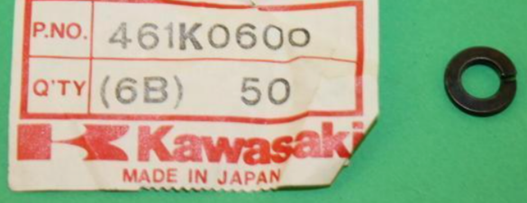 NOS KAWASAKI WASHER SPRINGS 6MM BLACK KZ1000 ZN1300 461K0600 NEW OEM QTY 10