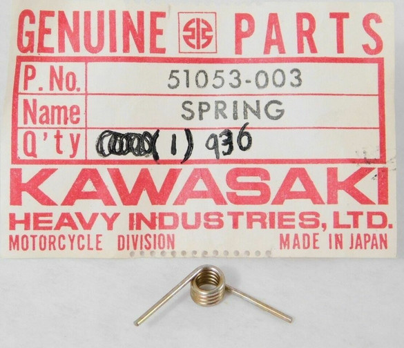 NOS Genuine Kawasaki H1 H2 KH 500 S1 S2 S3 Z1 Fuel Cap Spring 51053-003 QTY 2