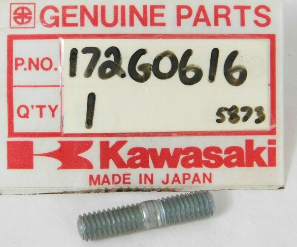 NOS Kawasaki H1 A1 A7 S1 S2 S3 KH KLX Hardware 6x16 Stud OEM 172G0616 QTY2