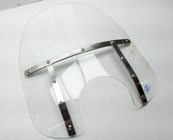 Memphis Shades MEM-3210 Fats Windshield 17" Clear 7" Headlight Scuffs No