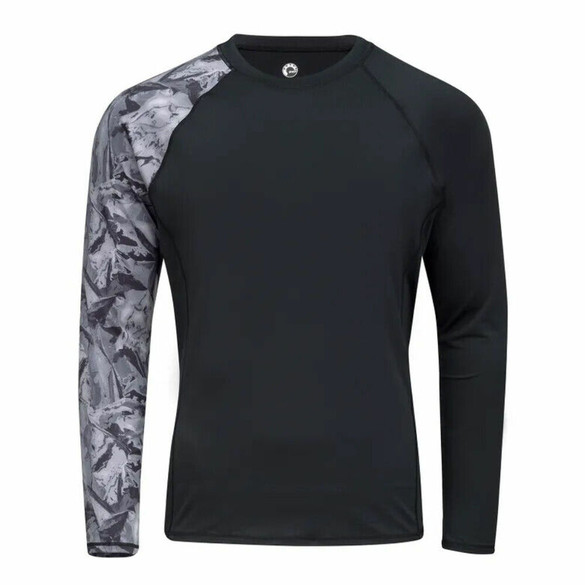 2018-2024 Sea-Doo Adventure Men's MEDIUM Black Long Sleeve Rashguard Shirt