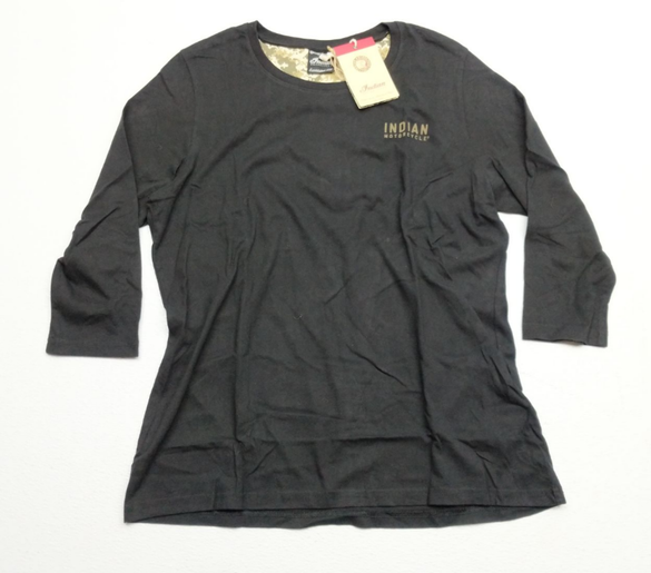 Polaris Indian Motorcycle Women's Camo 3/4 Sleeve Tee SMALL 286297502