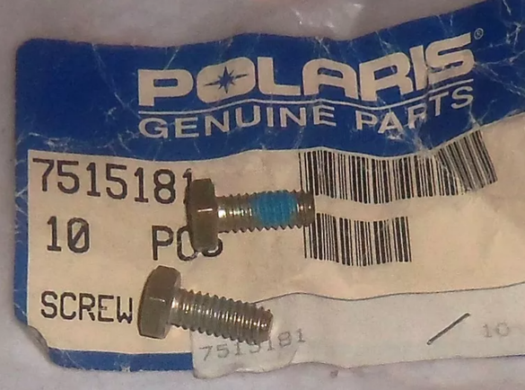 NOS POLARIS ATV SNOWMOBILE PWC SCREWS 7515181 NEW OEM QTY 2