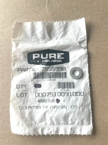Polaris 7555998 Washer Genuine OEM New (Each) QTY 2