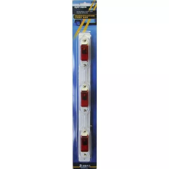 OPTRONICS Red Identification Light Bar Universal 12V UTV Trailer MC99RK