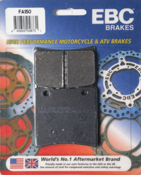 NEW EBC FA150 HIGH PERFORMANCE ORGANIC BRAKE PADS REAR SUZUKI