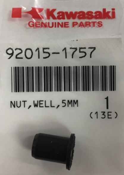 NOS GENUINE KAWASAKI NUT 5MM 92015-1757 NEW OEM QTY2