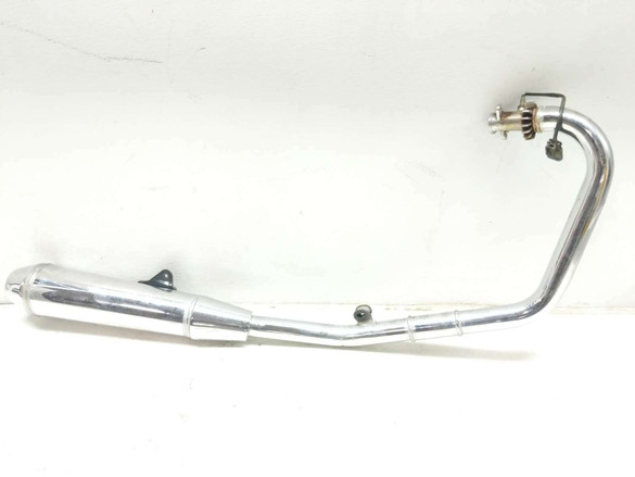 19 Royal Enfield INT 650 Rear Right Exhaust Muffler Header Pipe Chrome O2 Sensor