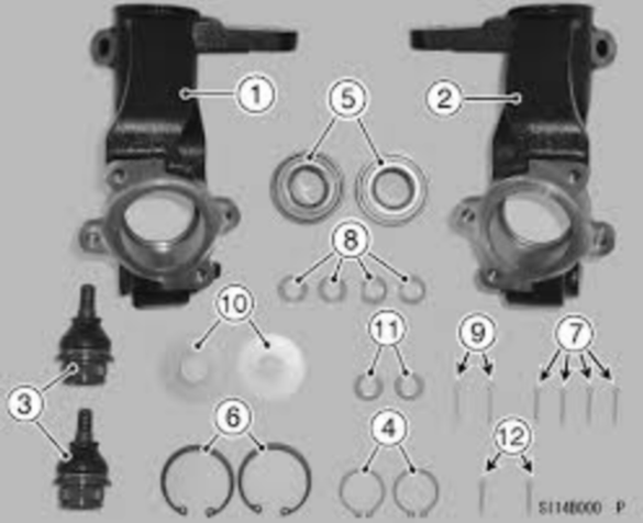 KAWASAKI NEW OEM KNUCKLE RECALL KIT KAF400 MULE 99999-0079