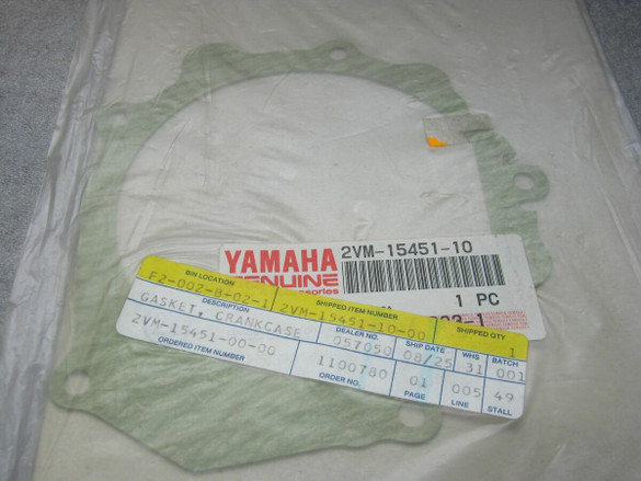 1988-1989 Yamaha YZ250 WR250 2VM-15451-00 Crankcase Cover 1 Gasket QTY3