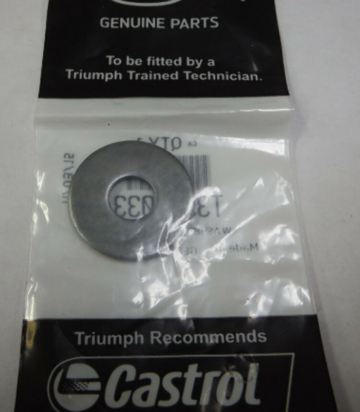 TRIUMPH NEW OEM WASHER 8.5X25X2 T3550613