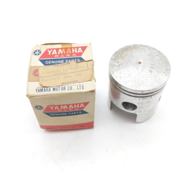1974-1976 Yamaha DT175 MX175 TY175 2nd 0.50 O.S. Piston NOS 136-11636-00