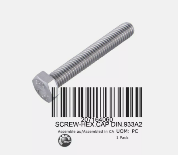 1990-2024 BRP Sea-Doo PWC Jet Boat Hex Screw M6x40 OEM 207164060