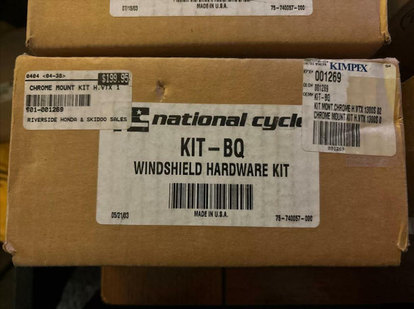 2002-2009 Honda VTX1300 VTX1800 National Cycle Windshield Mount Hardware KIT-BQ
