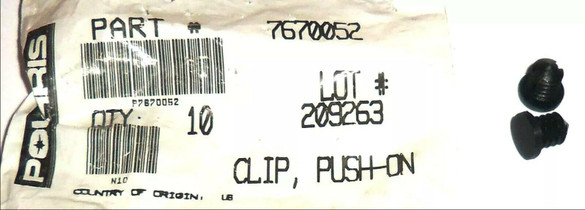 POLARIS PURE OEM NOS ATV PUSH ON PIN 7670052 QTY 2