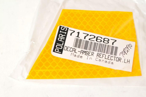 Genuine Polaris 7172687 Decal,Reflector Amber LH Left - Sportsman 400 500 600