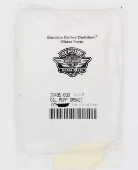 HARLEY DAVIDSON NEW OEM OIL PUMP GASKET 26495-89B QTY 2