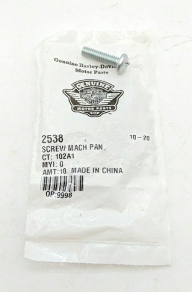 1970-2024 Harley-Davidson Big Twin Sportster Hex Head Button Screw OEM 925 QTY 3