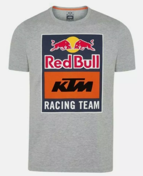 KTM NEW RED BULL TEAM RACING T-SHIRT GREY SIZE 2XL 3RB200035506
